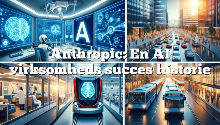 anthropic en ai virksomheds succes historie1 Anthropic: En AI virksomheds succes historie