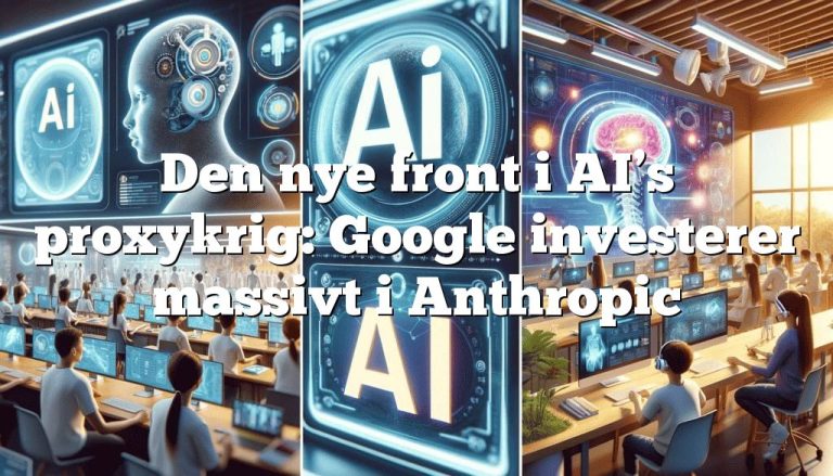 den nye front i ais proxykrig google investerer massivt i anthropic1 Den nye front i AI’s proxykrig: Google investerer massivt i Anthropic