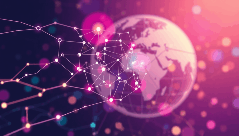 Abstrakte digitale elementer der repraesenterer ku 0bd172be 1280 4a7a ba6e 2e674dfe6c03 Abstrakte digitale elementer, der repræsenterer kunstig intelligens, med neurale netværk og datastreams over en globe, der viser innovation i en le...